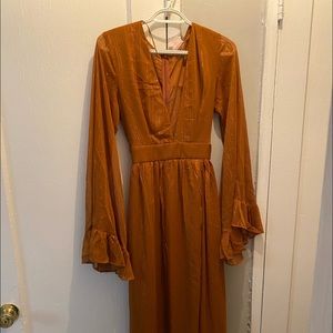 Showpo Dangerous Woman Maxi Dress In Rust
